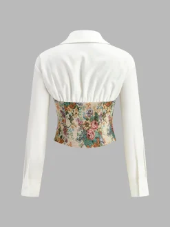 COMMENSE Blouses & Shirts|Tops^2 in 1 Jacquard Polo Shirt Multicolor