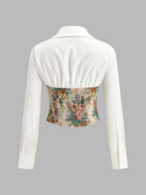 COMMENSE Blouses & Shirts|Tops^2 in 1 Jacquard Polo Shirt Multicolor
