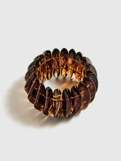 COMMENSE Rings & Bracelets|Accessories^Acrylic Resin Bracelet Brown