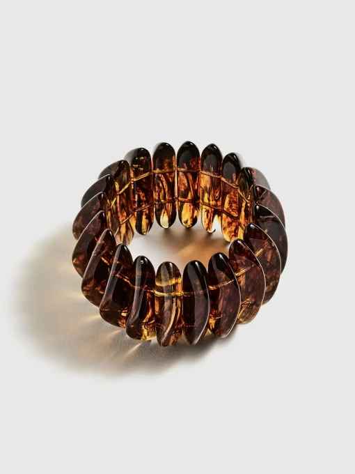 COMMENSE Rings & Bracelets|Accessories^Acrylic Resin Bracelet Brown