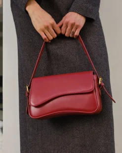 COMMENSE Bags|Accessories^Adjustable Strap Flap Armpit Bag Red