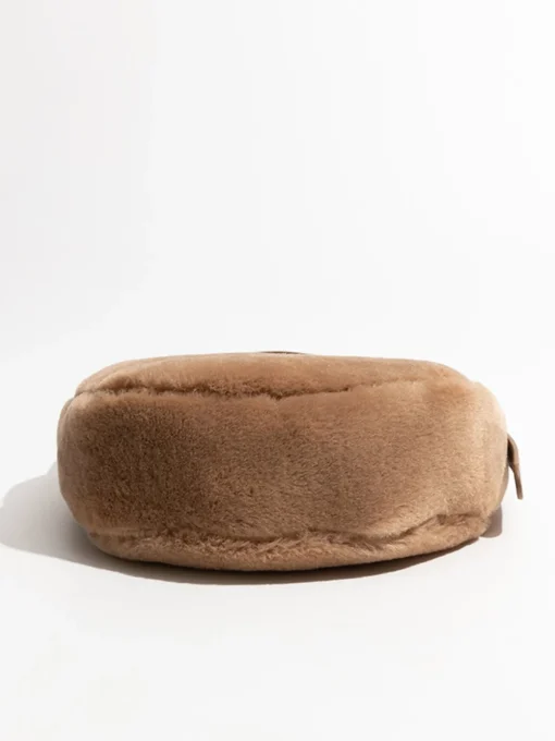 COMMENSE Bags|Accessories^Adjustable Strap Fuzzy Armpit Bag Khaki