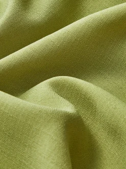 COMMENSE Matching Sets^Asymmetrical Button Pleated Shorts Set Green