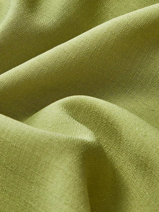 COMMENSE Matching Sets^Asymmetrical Button Pleated Shorts Set Green