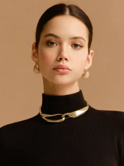 COMMENSE Accessories^Asymmetrical Chunky Choker Gold