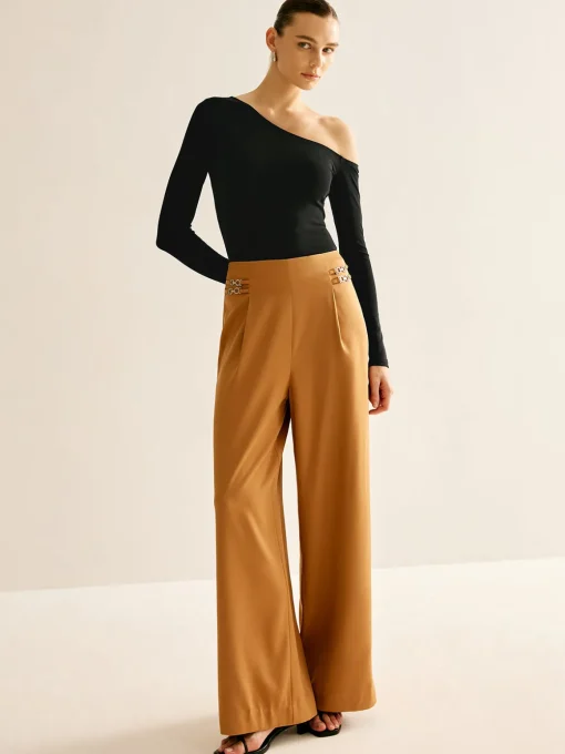 COMMENSE T-shirts|Tops^Asymmetrical Cold Shoulder Jersey T-Shirt Black