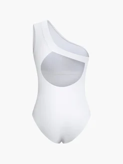 COMMENSE Swimwear|Tops^Asymmetrical Cutout One Piece Swimsuit Black