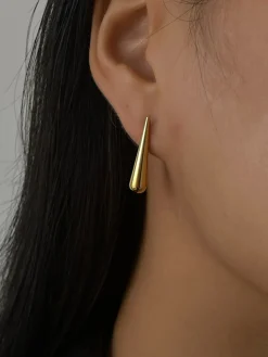COMMENSE Earrings|Accessories^Asymmetrical Water Drop Earrings Golden