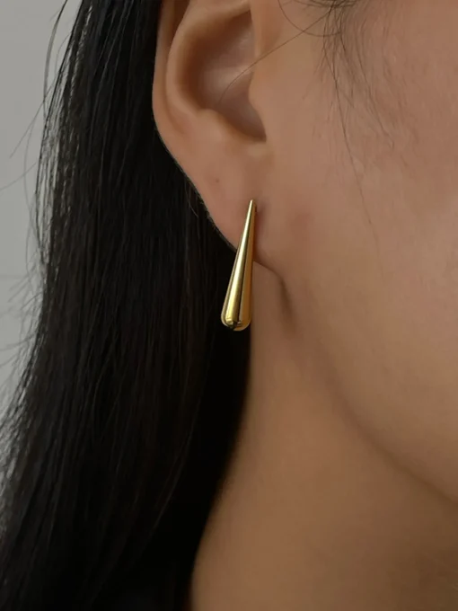 COMMENSE Earrings|Accessories^Asymmetrical Water Drop Earrings Golden