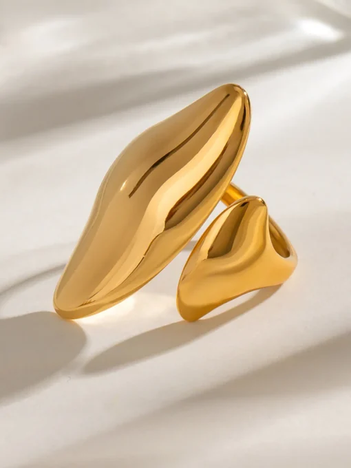 COMMENSE Accessories^Asymmetrical Open Ring Golden