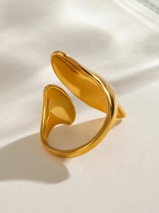 COMMENSE Accessories^Asymmetrical Open Ring Golden