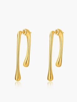 COMMENSE Earrings|Accessories^Asymmetrical Tear Drop Earrings Gold
