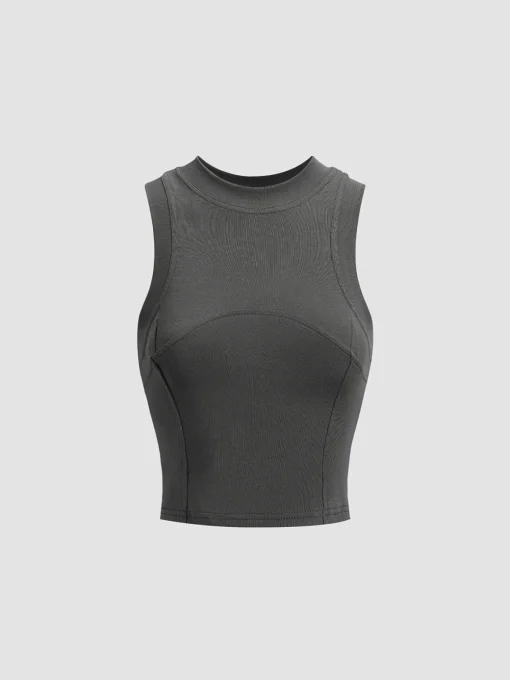 COMMENSE Sweater Tops|Tank Tops & Camis^Athleisure Tank Top Grey