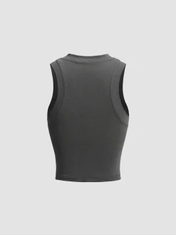 COMMENSE Sweater Tops|Tank Tops & Camis^Athleisure Tank Top Grey
