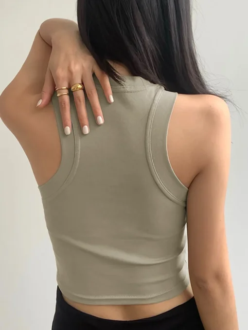 COMMENSE Sweater Tops|Tank Tops & Camis^Athleisure Tank Top Grey