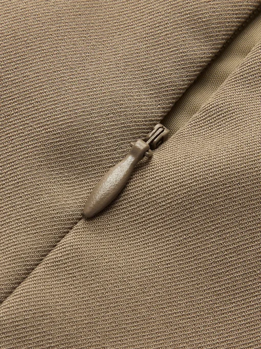 COMMENSE Skirts|Bottoms^Back-Zipper Pleated Mini Skirt Camel