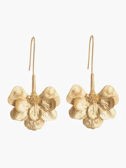 COMMENSE Earrings|Accessories^Blooming Flower Earnings Golden