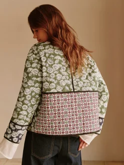 COMMENSE Outerwear|Coats^Boheme Flap Pockets Winter Coat Green