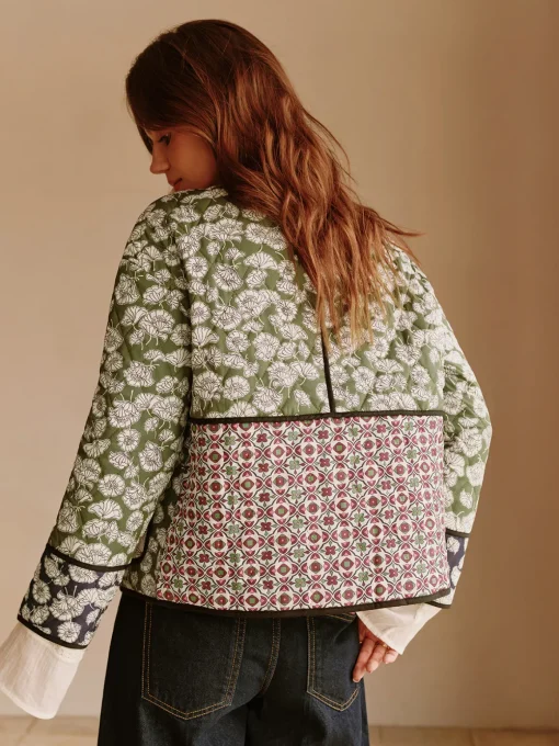 COMMENSE Outerwear|Coats^Boheme Flap Pockets Winter Coat Green