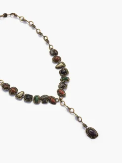 COMMENSE Necklaces|Accessories^Boheme Geometrical Stones Pendant Necklace Gold