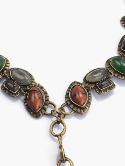 COMMENSE Necklaces|Accessories^Boheme Geometrical Stones Pendant Necklace Gold