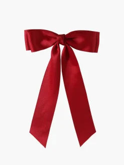 COMMENSE Hair Claws & Hats|Accessories^Bow Hair Clip Burgundy