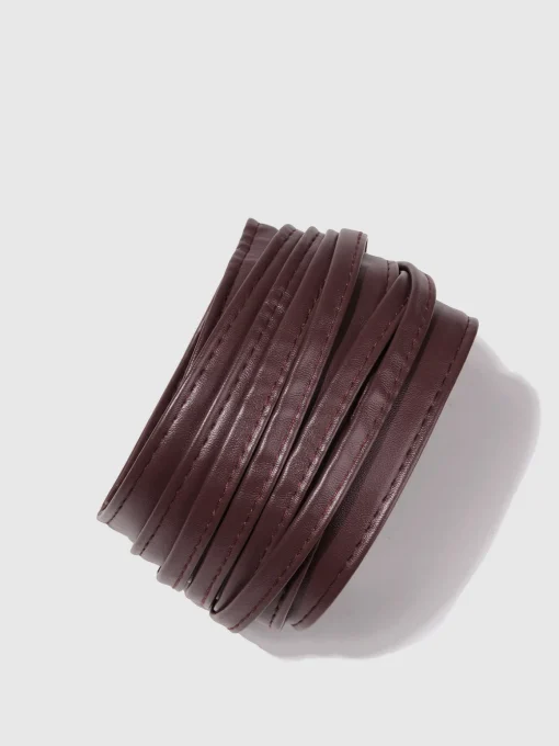 COMMENSE Belts & Chain|Accessories^Bow Wide Waist Belt Black