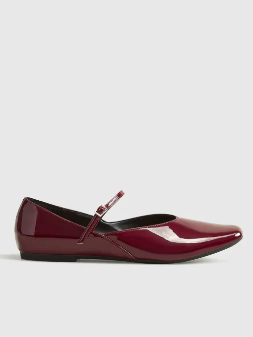 COMMENSE Shoes|Accessories^Buckle Strap Ballet Flats Burgundy