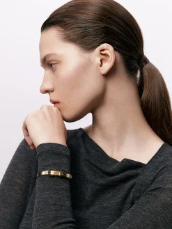 COMMENSE Rings & Bracelets|Accessories^Buckle Style Open Bracelet Gold