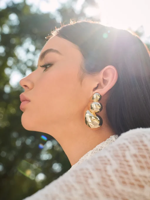 COMMENSE Accessories^Butterfly en Wing Stud Earrings Gold