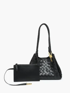 COMMENSE Bags|Accessories^Chic Woven Bucket Bag Black