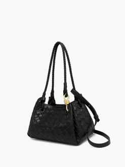 COMMENSE Bags|Accessories^Chic Woven Bucket Bag Black