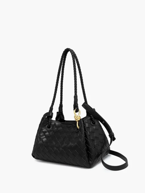 COMMENSE Bags|Accessories^Chic Woven Bucket Bag Black