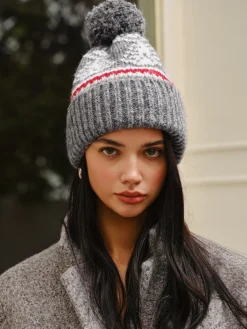 COMMENSE Hair Claws & Hats|Accessories^Christmas Knitted Warm Beanie Grey