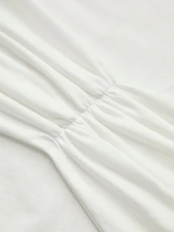 COMMENSE T-shirts|Tops^Cinch Sweetheart T-Shirt White