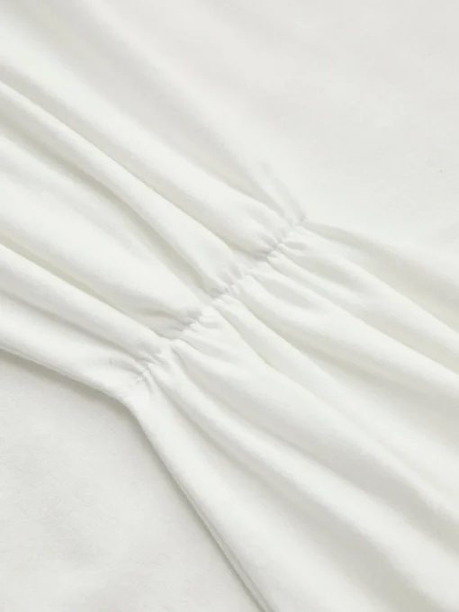 COMMENSE T-shirts|Tops^Cinch Sweetheart T-Shirt White