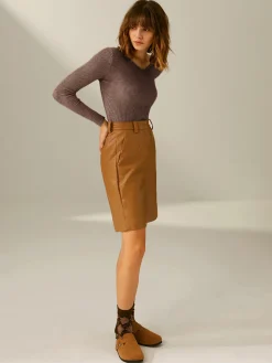 COMMENSE Sweater Tops|Sweaters & Cardigans^Clouds Ribbed Pullover Sweater LightKhaki