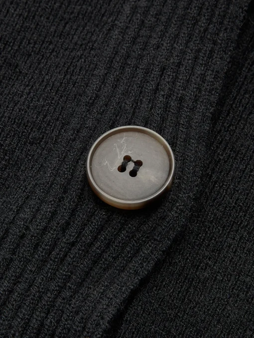 COMMENSE Sweater Tops|Sweaters & Cardigans^Color Block Panel Lapel Sweater Black
