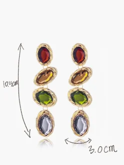 COMMENSE Earrings|Accessories^Colorful Rhinestone Earrings Multicolor