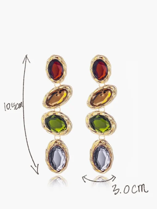 COMMENSE Earrings|Accessories^Colorful Rhinestone Earrings Multicolor