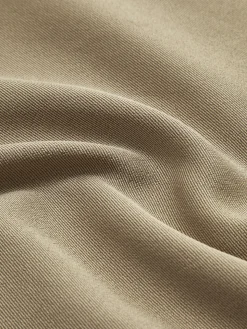 COMMENSE Pants|Bottoms^Contrast Binding Wide-Leg Pants Khaki