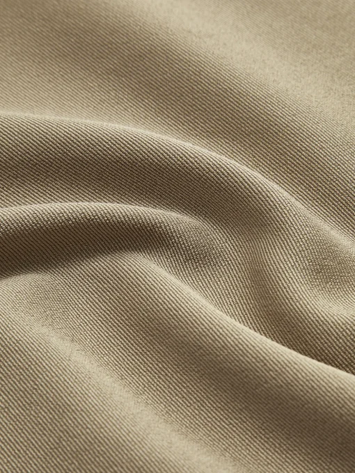 COMMENSE Pants|Bottoms^Contrast Binding Wide-Leg Pants Khaki