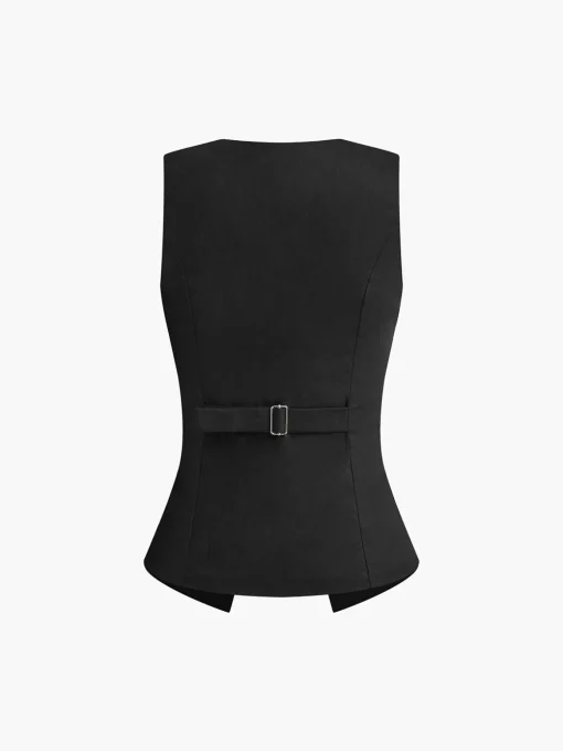COMMENSE Skirt Sets|Long Sleeve Sets^Cotton & Linen Skirt Set Black