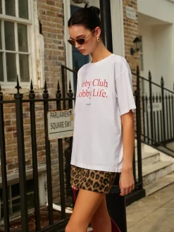 COMMENSE T-shirts|Tops^Cotton Letter Printed Short Sleeve T-Shirt White