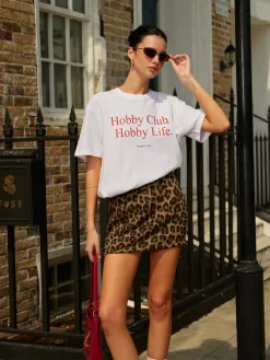 COMMENSE T-shirts|Tops^Cotton Letter Printed Short Sleeve T-Shirt White