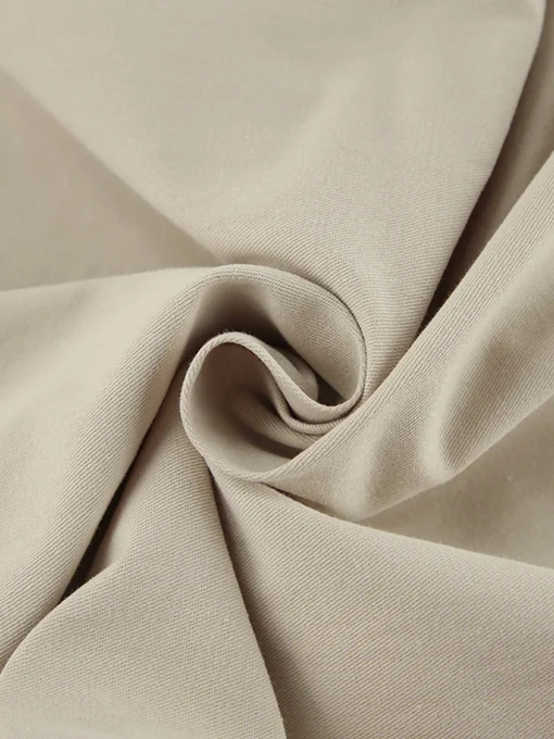 COMMENSE Pants|Bottoms^Cotton Versatile Wide-Leg Pants Khaki