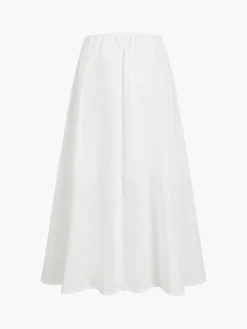 COMMENSE Skirts|Matching Sets^Cowgirl Aesthetics Zippered Maxi Skirt White