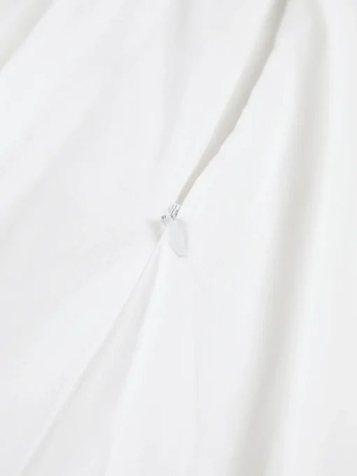 COMMENSE Skirts|Matching Sets^Cowgirl Aesthetics Zippered Maxi Skirt White
