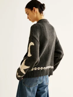 COMMENSE Cardigans|Sweaters & Cardigans^Double-Zip Pockets Lapel Cardigan Black