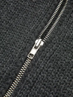COMMENSE Cardigans|Sweaters & Cardigans^Double-Zip Pockets Lapel Cardigan Black